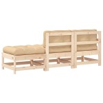 vidaXL Set mobilier de grădină cu perne, 3 piese, lemn masiv vidaXL Set mobilier de grădină cu perne, 3 piese, lemn masiv