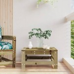 vidaXL Taburet de grădină, lemn de pin impregnat vidaXL Taburet de grădină, lemn de pin impregnat