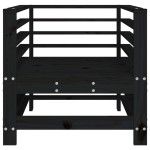 vidaXL Scaune de grădină, 2 buc., negru, lemn masiv de pin vidaXL Scaune de grădină, 2 buc., negru, lemn masiv de pin
