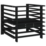 vidaXL Scaune de grădină, 2 buc., negru, lemn masiv de pin vidaXL Scaune de grădină, 2 buc., negru, lemn masiv de pin