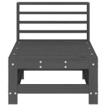 vidaXL Canapele de mijloc pentru grădină, 2 buc., gri, lemn masiv pin vidaXL Canapele de mijloc pentru grădină, 2 buc., gri, lemn masiv pin