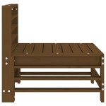 vidaXL Canapele de mijloc pentru grădină, 2 buc., maro miere vidaXL Canapele de mijloc pentru grădină, 2 buc., maro miere