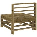 vidaXL Canapele de mijloc pentru grădină, 2buc., lemn de pin impregnat vidaXL Canapele de mijloc pentru grădină, 2buc., lemn de pin impregnat