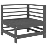 vidaXL Set mobilier de grădină, 3 piese, gri, lemn masiv de pin vidaXL Set mobilier de grădină, 3 piese, gri, lemn masiv de pin