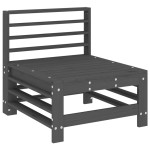 vidaXL Set mobilier de grădină, 3 piese, gri, lemn masiv de pin vidaXL Set mobilier de grădină, 3 piese, gri, lemn masiv de pin