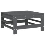 vidaXL Set mobilier de grădină, 3 piese, gri, lemn masiv de pin vidaXL Set mobilier de grădină, 3 piese, gri, lemn masiv de pin