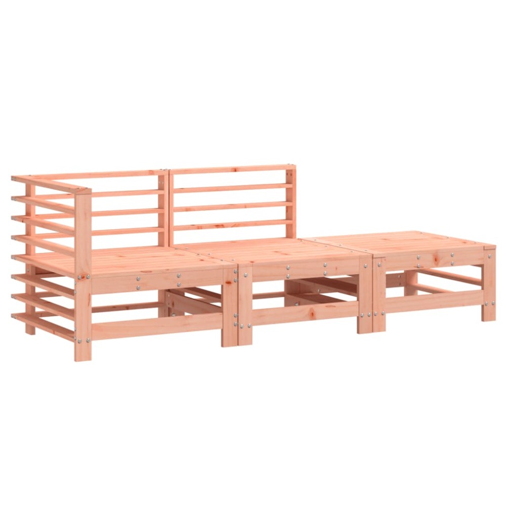 vidaXL Set mobilier de grădină, 3 piese, lemn masiv douglas