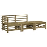 vidaXL Set mobilier de grădină, 3 piese, lemn de pin impregnat vidaXL Set mobilier de grădină, 3 piese, lemn de pin impregnat