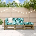 vidaXL Set mobilier de grădină, 3 piese, lemn de pin impregnat vidaXL Set mobilier de grădină, 3 piese, lemn de pin impregnat