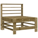 vidaXL Canapea de mijloc cu perne, lemn de pin tratat