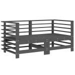vidaXL Canapele colțar cu perne, 2 buc., gri, lemn masiv de pin vidaXL Canapele colțar cu perne, 2 buc., gri, lemn masiv de pin