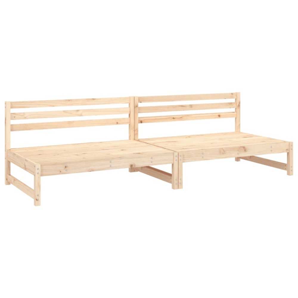 vidaXL Canapele de mijloc grădină 2 buc. 120x80 cm lemn masiv pin
