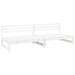 vidaXL Canapele de mijloc grădină 2 buc. alb 120x80 cm lemn masiv pin vidaXL Canapele de mijloc grădină 2 buc. alb 120x80 cm lemn masiv pin