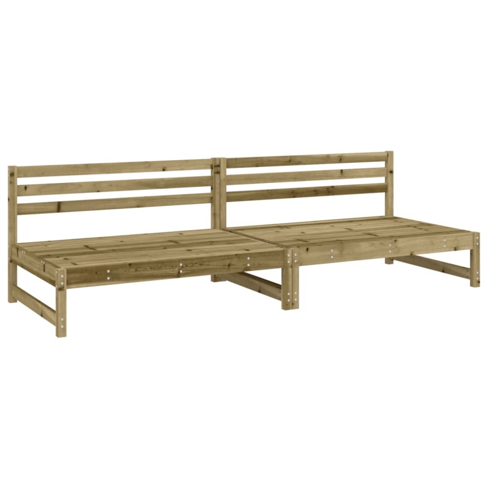 vidaXL Canapele de mijloc grădină 2 buc. 120x80cm lemn pin impregnat