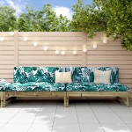 vidaXL Canapele de mijloc grădină 2 buc. 120x80cm lemn pin impregnat vidaXL Canapele de mijloc grădină 2 buc. 120x80cm lemn pin impregnat