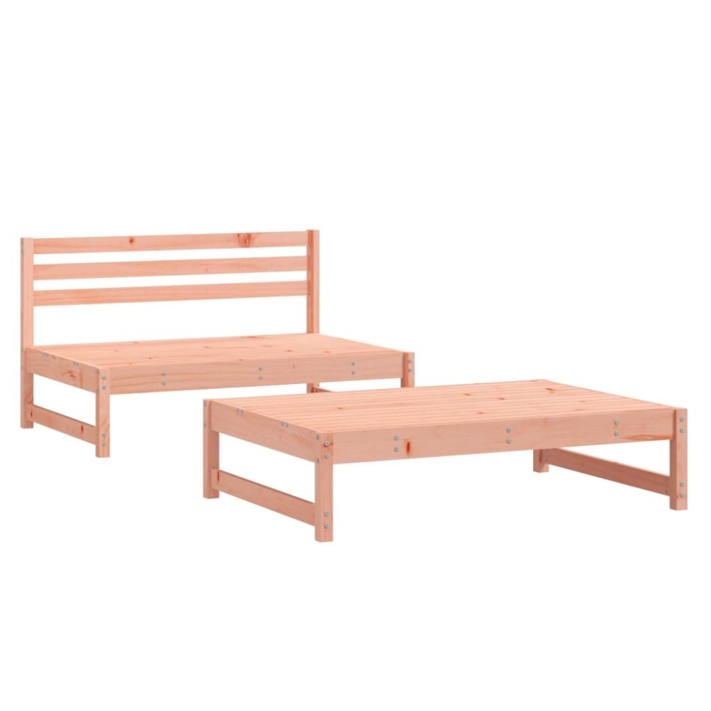 vidaXL Set mobilier relaxare grădină, 2 piese, lemn masiv Douglas