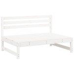 vidaXL Canapea de mijloc, 120x80 cm, alb, lemn masiv de pin vidaXL Canapea de mijloc, 120x80 cm, alb, lemn masiv de pin