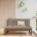 vidaXL Canapea de mijloc, 120x80 cm, maro miere, lemn masiv de pin vidaXL Canapea de mijloc, 120x80 cm, maro miere, lemn masiv de pin