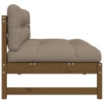 vidaXL Canapea de mijloc, 120x80 cm, maro miere, lemn masiv de pin vidaXL Canapea de mijloc, 120x80 cm, maro miere, lemn masiv de pin