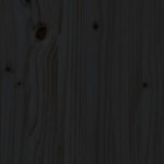 vidaXL Canapea de mijloc, 120x80 cm, negru, lemn masiv de pin vidaXL Canapea de mijloc, 120x80 cm, negru, lemn masiv de pin