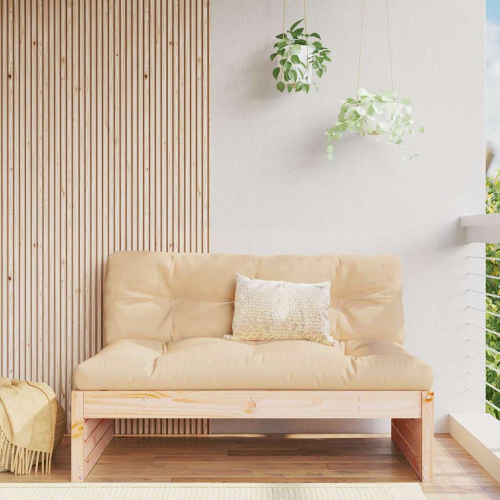 vidaXL Canapea de mijloc, 120x80 cm, lemn masiv de pin