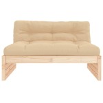 vidaXL Canapea de mijloc, 120x80 cm, lemn masiv de pin
