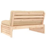 vidaXL Canapea de mijloc, 120x80 cm, lemn masiv de pin