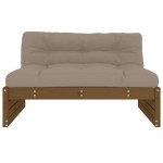 vidaXL Canapea de mijloc, 120x80 cm, maro miere, lemn masiv de pin