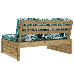 vidaXL Canapea de mijloc, 120x80 cm, lemn de pin impregnat vidaXL Canapea de mijloc, 120x80 cm, lemn de pin impregnat