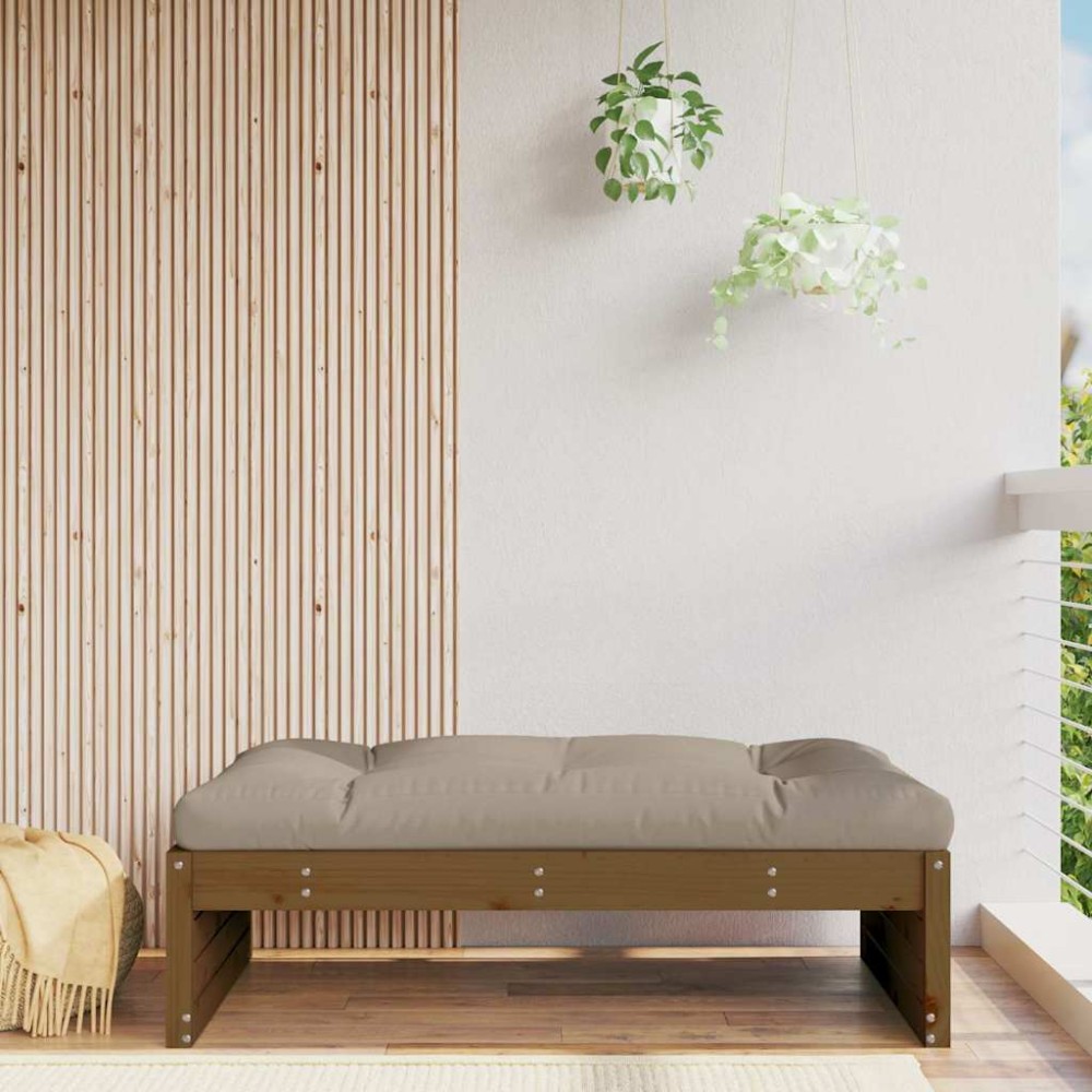 vidaXL Taburet de grădină, 120x80 cm, maro miere, lemn masiv de pin