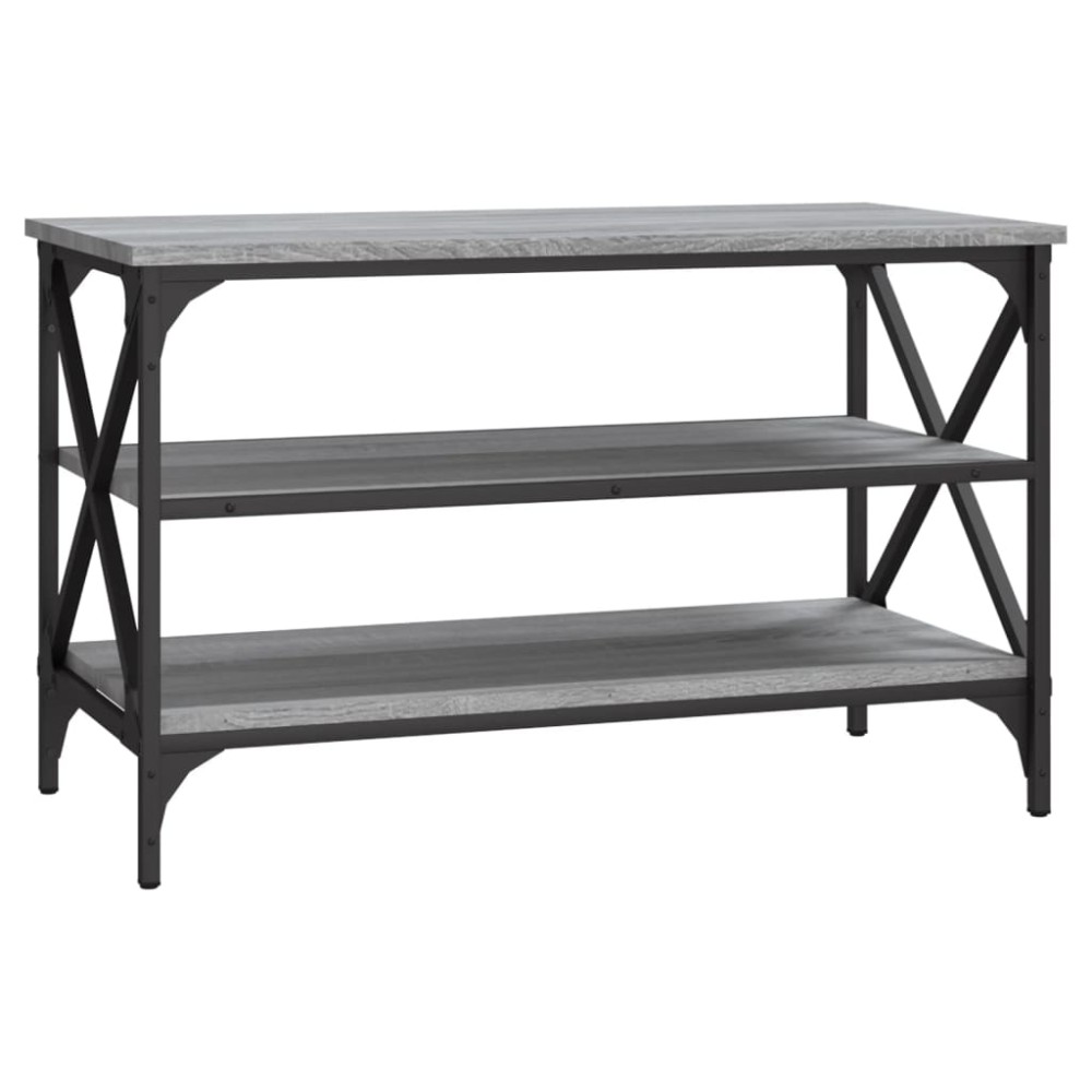 vidaXL Comodă TV, gri sonoma, 80x40x50 cm, lemn compozit