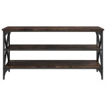 vidaXL Comodă TV, stejar fumuriu, 100x40x50 cm, lemn prelucrat