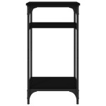 vidaXL Măsuță laterală, negru, 40x30x75 cm, lemn prelucrat