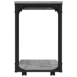 vidaXL Masă laterală cu roți, gri sonoma 50x35x55,5 cm lemn prelucrat vidaXL Masă laterală cu roți, gri sonoma 50x35x55,5 cm lemn prelucrat