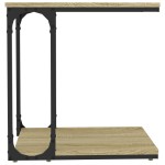 vidaXL Masă laterală, stejar sonoma, 50x35x52 cm, lemn compozit vidaXL Masă laterală, stejar sonoma, 50x35x52 cm, lemn compozit