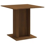 vidaXL Masă de bucătărie, stejar maro, 80x80x75 cm, lemn prelucrat vidaXL Masă de bucătărie, stejar maro, 80x80x75 cm, lemn prelucrat