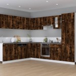 vidaXL Dulap pentru cuptor "Riga" stejar fumuriu 60x46x81,5 cm