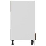 vidaXL Dulap pentru cuptor "Riga" stejar fumuriu 60x46x81,5 cm
