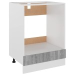 vidaXL Dulap pentru cuptor "Riga", gri sonoma, 60x46x81,5 cm,
