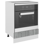 vidaXL Dulap pentru cuptor "Riga", gri sonoma, 60x46x81,5 cm,