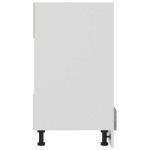 vidaXL Dulap pentru cuptor "Riga", gri sonoma, 60x46x81,5 cm,