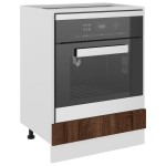 vidaXL Dulap pentru cuptor "Riga", stejar maro, 60x46x81,5 cm,