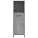 vidaXL Dulap de baie, gri sonoma, 30x30x95 cm, lemn prelucrat
