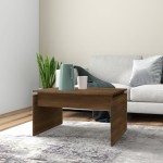 vidaXL Măsuță de cafea, stejar maro, 68x50x38 cm, lemn prelucrat vidaXL Măsuță de cafea, stejar maro, 68x50x38 cm, lemn prelucrat