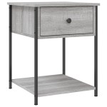 vidaXL Noptiere, 2 buc., gri sonoma, 44x45x58 cm, lemn prelucrat vidaXL Noptiere, 2 buc., gri sonoma, 44x45x58 cm, lemn prelucrat