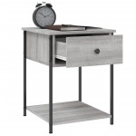 vidaXL Noptiere, 2 buc., gri sonoma, 44x45x58 cm, lemn prelucrat vidaXL Noptiere, 2 buc., gri sonoma, 44x45x58 cm, lemn prelucrat