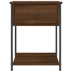 vidaXL Noptiere, 2 buc., stejar maro, 44x45x58 cm, lemn compozit