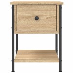 vidaXL Noptieră, stejar sonoma, 34x35,5x45 cm, lemn compozit vidaXL Noptieră, stejar sonoma, 34x35,5x45 cm, lemn compozit