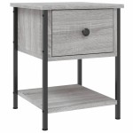 vidaXL Noptiere, 2 buc., gri sonoma, 34x35,5x45 cm, lemn compozit vidaXL Noptiere, 2 buc., gri sonoma, 34x35,5x45 cm, lemn compozit
