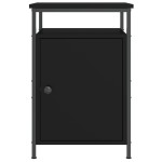 vidaXL Noptiere, 2 buc., negru, 40x42x60 cm, lemn prelucrat vidaXL Noptiere, 2 buc., negru, 40x42x60 cm, lemn prelucrat